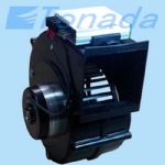 EC centrifugal blower with brushless DC motor